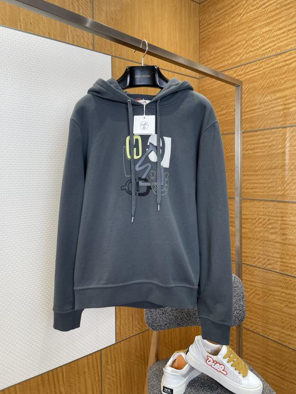 HERMèS愛馬仕貼皮抽繩連帽衛(wèi)衣